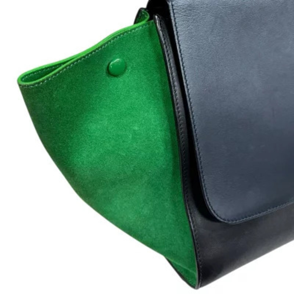 Celine Trapeze Shoulder Bag Leather Black - Picture 7 of 8